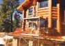 Log cabin construction and restoration worker