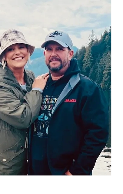 Doug and Mikeal Pickrell, owners of Pickrell Log Cabin Restoration
